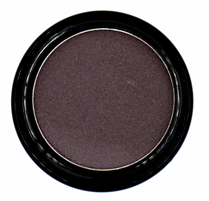 Picture of Pure Ziva Smokey Plum Dark Purple Violet Brown Matte Opaque Pressed Powder Single Eyeshadow; Talc, Paraben & Cruelty Free