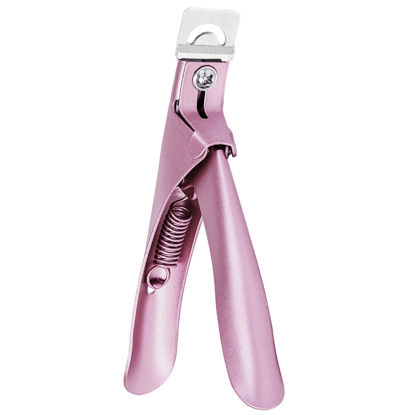 Picture of MelodySusie Acrylic Nail Clippers, Professional Nail Clippers Cutters for Acrylic Nails Fake Nail Tips, Adjustable Stainless Nail Trimmer, Manicure Tool for Salon Home Nail Art (Rose Gold)