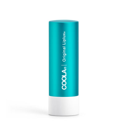 Picture of COOLA Organic Liplux Lip Balm and Sunscreen with SPF 30, Dermatologist Tested Lip Care for Daily Protection, Vegan and Gluten Free, 0.15 Oz