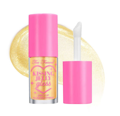 Picture of Too Faced Kissing Jelly Lip Oil Gloss |Sunflower & Jojoba Oils, 0.15 Fl Oz, Pina Colada