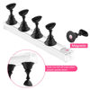 Picture of Nail Stand Acrylic Nail Art Display Stand Magnetic Nail Tips Practice Holder 54 Pcs Reusable Adhesive Putty for DIY Painting Nails Stand kit (Black)