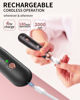 Picture of Professional Manicure Pedicure Kit, Cordless Electric Nail File Set, Rechargeable Pedicure Tools for feet, 5 Speeds Hand Foot Care Nail Drill for Thick Nail Toenail Cuticle Women Men Baby Pets
