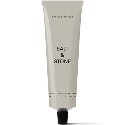 Picture of Salt & Stone Body Lotion for Women & Men| Scented Daily Body Lotion | Hydrates, Nourishes & Softens Skin | Restores Dry Skin | Fast-Absorbing | Cruelty-Free & Vegan (100 ml) (Santal & Vetiver)