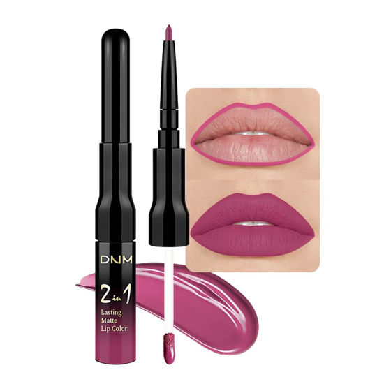 Picture of evpct 1Pcs Rose Red Plum Lip Stain Paint Matte Lip Liner and Lipstick Set Long Lasting Smudge Proof labiales matte mate larga duracion listip 24 hours a prueba de agua mate 24 horas originales,37#