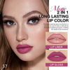 Picture of evpct 1Pcs Rose Red Plum Lip Stain Paint Matte Lip Liner and Lipstick Set Long Lasting Smudge Proof labiales matte mate larga duracion listip 24 hours a prueba de agua mate 24 horas originales,37#