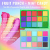 Picture of UCANBE Colorful Eyeshadow Palette Makeup Set, 2pcs 15 Shades Matte Shimmer Vibrant Neon Rainbow Pastel Eye Shadow Pallet with Soft Double Ended Brush, Summer Vibe Pigmented Blendable Eye Make Up Kit