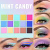 Picture of UCANBE Colorful Eyeshadow Palette Makeup Set, 2pcs 15 Shades Matte Shimmer Vibrant Neon Rainbow Pastel Eye Shadow Pallet with Soft Double Ended Brush, Summer Vibe Pigmented Blendable Eye Make Up Kit