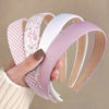 Picture of Headbands for Women Trendy Pink Headbands for Women’s Hair Non Slip 1 inch Wide Cute Headbands for Girls, Floral Thick Head Bands Elastic Hair Bands for Women Hair Fashion Hair Accessories 4PCS