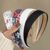Picture of Headbands for Women Trendy BOho Headbands for Women’s Hair Non Slip 1 inch Wide Cute Headbands for Girls, Floral Thick Head Bands Elastic Hair Bands for Women Hair Fashion Hair Accessories 4PCS
