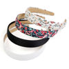 Picture of Headbands for Women Trendy BOho Headbands for Women’s Hair Non Slip 1 inch Wide Cute Headbands for Girls, Floral Thick Head Bands Elastic Hair Bands for Women Hair Fashion Hair Accessories 4PCS