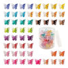 Picture of 50 Packs Assorted Color Butterfly Hair Clips, Beautiful Mini Butterfly Hair Clips Hair Accessories for Women and Girls (Gradient Colors)