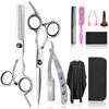 Picture of Hair Scissors Thinning Shears for Hair Cutting, Fcysy Professional 11 Pcs Hair Cutting Tools Baber Scissors Blend Shears Straight Edge Razor, Hair Trimming kit Haircut Scissors Set Salon Supplies