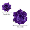 Picture of Topbuti Rose Hair Clip Flower Hairpin Rose Brooch Floral Clips, 4 Pcs Fabric Rose Flowers Hair Clips Mexican Hair Flowers Pin up Headpieces for Woman Girl Wedding Party Mother's Day (Dark Purple)