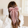 Picture of 6 PCS Hair Bows for Women, Big Bow Hair Clips for Girls, Silky Satin Hair Bow Clips Oversized, Large Cute Aesthetic Hair Accessories Valentine's Day Gifts Holiday