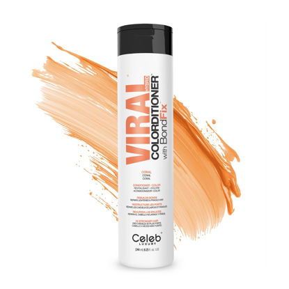 Picture of Celeb Luxury Intense Color Depositing Colorconditioner Conditioner + BondFix Bond Rebuilder, Vegan, Sustainably Sourced Plant-Based, Semi-Permanent, Viral and Gem Lites Colorconditioners