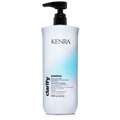 Picture of Kenra Clarify Shampoo | Deep Cleansing | Color-Safe | Removes Dulling Deposits & Product Build Up | Brightens Highlighted, Bleached, or Gray Hair | Adds Shine | All Hair Types | 33.8 fl. oz.