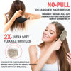 Picture of Fiora Naturals Hair Detangling Brush -100% Bio-Friendly Detangler hair brush w/Ultra-soft Bristles- Glide Through Tangles with Ease - For Curly, Fine, Women, Men, Kids, Toddlers, Wet and Dry Hair
