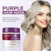 Picture of Karseell maca power Purple Hair Mask Professional Neutralizes Brass & Yellow Tones For Blonde Silver Gray Highlighted Hair 16.90 oz 500ml
