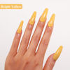 Picture of Imtiti Yellow Gel Nail Polish, 0.5 Fl Oz Bright Yellow Gel Polish Soak Off LED UV Nail Gel Polish Spring Summer Gel Nail Polish DIY Nail Art Starter Manicure Salon Gel Nail Kit