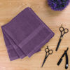 Picture of Utopia Towels - Salon Towel, Pack of 24 (Not Bleach Proof, 16 x 27 Inches) Highly Absorbent Cotton Towels for Hand, Gym, Beauty, Spa, and Home Hair Care, Plum