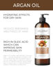 Picture of velona Argan Oil - 8 Fl Oz | Morocco Oil | Stimulate Hair Growth, Skin, Body and Face Care | Nails Protector | Unrefined, Cold Pressed | Cap Kit