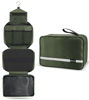Picture of Maliton Travel Toiletry Bag for Men, Hanging Toiletry Bag with 4 Compartments, Portable Waterproof Compact Travel Bathroom Organizer, Ideal for Travel Daily Life (Olive Green)