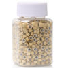 Picture of NIACONN 1000pcs Microlink Beads 5mm Silicone Lined Hair Tinsel Beads Micro Link Rings for Hair Extension - Ash Blonde