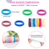Picture of 400 PCS Baby Hair Ties, No Damage Elastic Ponytail Holders, Soft and Seamless Multicolor Hair Ties for Toddlers and Girls - Perfect for Baby Hair Accessories(30 Colors)
