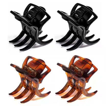 Picture of 4 Pieces Hair Claw Clips,Morhom Big Size Hair Claws 2.0 Inch Hair Jaw Clip for Women Girls Thick or Medium Hair