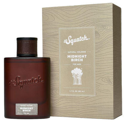 Picture of Dr. Squatch Men's Cologne Midnight Birch - Natural Cologne Made With Sustainably-Sourced Ingredients - Manly Fragrance of Vanilla, Lavender, and Cedar - Inspired by Birchwood Breeze Bar Soap