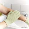 Picture of Temple Spring Exfoliating Glove, Carbonized Rayon Bamboo Exfoliating Body Scrubber, Loofah Exfoliating Washcloth, Shower Scrubber, Body Exfoliator Scrub, Loofa Shower Gloves Bath Sponge - Sage Green