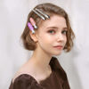 Picture of Duck Billed Hair Clips, Metal Alligator Hair Clips with Holes, Hair Pins 30 Pcs, Metal Hair Clips for Styling and Makeup, Silver Perfect for Home Use and Salon, Bows DIY. (30pcs Mixed)