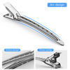 Picture of Duck Billed Hair Clips, Metal Alligator Hair Clips with Holes, Hair Pins 30 Pcs, Metal Hair Clips for Styling and Makeup, Silver Perfect for Home Use and Salon, Bows DIY. (30pcs Mixed)