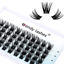 Picture of DIY Eyelash Extension Clusters Lashes 3D Volume Effect D Curl Wide Stem Individual Lash Clusters Reusable Artificial Fluffy Wispy False Eyelashes Set for Home Eyelash Extensions (0.07-D-16mm)