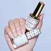 Picture of DND Gel DC Sheer Polish Set - 1 each of Gel Polish and Nail Polish, Milky White, 0.5 Fl Oz