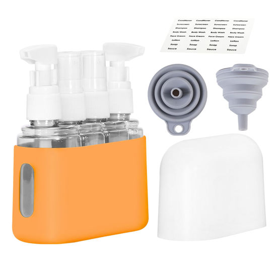 Picture of Bpluma Travel Bottles, Leak Proof Containers For Toiletries TSA Approved Airplane Accessories Kits For Liquid With Labels