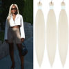 Picture of Leticia Blonde White Braiding Hair Prestretched Human Hair Kanekalon Braiding Hair