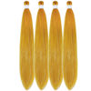 Picture of Honey Gold Tinsle Braiding Hair Pre stretched Glitter Tinsel Hair Kanekalon Prestretched Braiding Hair Sparkle Tinsel Ez Braid Braiding Hair