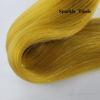 Picture of Honey Gold Tinsle Braiding Hair Pre stretched Glitter Tinsel Hair Kanekalon Prestretched Braiding Hair Sparkle Tinsel Ez Braid Braiding Hair