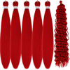 Picture of Leticia Red Braiding Hair for Boho Braids Curly Boho Braiding Hair Boho Hair for Braiding Braids