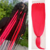 Picture of Magenta Pink Braiding Hair Pre sectioned Pre stretched Kanekalon Braiding Hair Prestretched Colored Hair Extensinos for Braiding Ez Braid Hypoallergenic Knotless Kids
