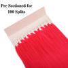Picture of Magenta Pink Braiding Hair Pre sectioned Pre stretched Kanekalon Braiding Hair Prestretched Colored Hair Extensinos for Braiding Ez Braid Hypoallergenic Knotless Kids