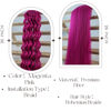 Picture of Leticia Magenta Pink Braiding Hair for Boho Braids Curly Boho Braiding Hair Boho Hair for Braiding Braids