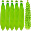 Picture of Leticia Neon Green Braiding Hair for Boho Braids Curly Boho Braiding Hair Boho Hair for Braiding Braids