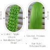 Picture of Leticia Neon Green Braiding Hair for Boho Braids Curly Boho Braiding Hair Boho Hair for Braiding Braids