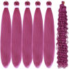 Picture of Leticia Rose Pink Braiding Hair for Boho Braids Curly Boho Braiding Hair Boho Hair for Braiding Braids
