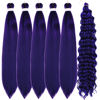 Picture of Leticia Purple Braiding Hair for Boho Braids Curly Boho Braiding Hair Boho Hair for Braiding Braids