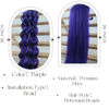 Picture of Leticia Purple Braiding Hair for Boho Braids Curly Boho Braiding Hair Boho Hair for Braiding Braids