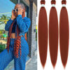 Picture of Leticia Ginger Braiding Hair Pre stretched 350 Kanekalon Prestretched Braiding Colored Braiding Hair Extensions 30 inch