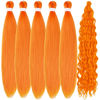 Picture of Leticia Orange Braiding Hair for Boho Braids Curly Boho Braiding Hair Boho Hair for Braiding Braids